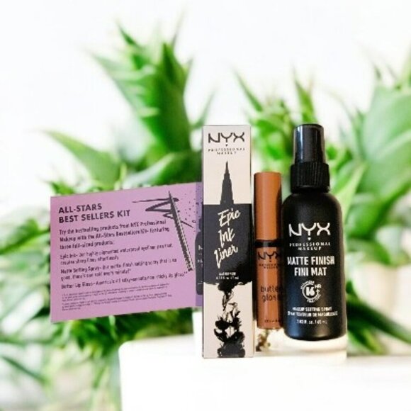 NYX Liner, Gloss and Matte Setting Spray - Best Seller Kit - New in Box - Picture 2 of 2